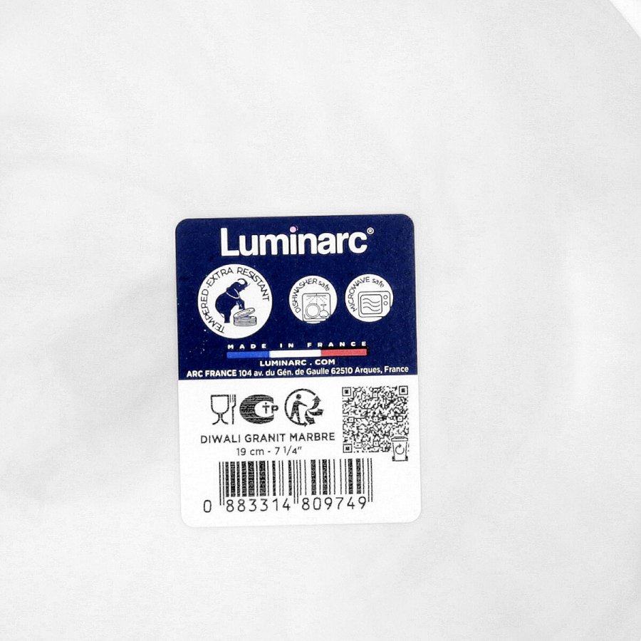 Desserttallerken Luminarc Diwali Granit Marb To-farvet Glas � 19 cm (24 enheder) #6