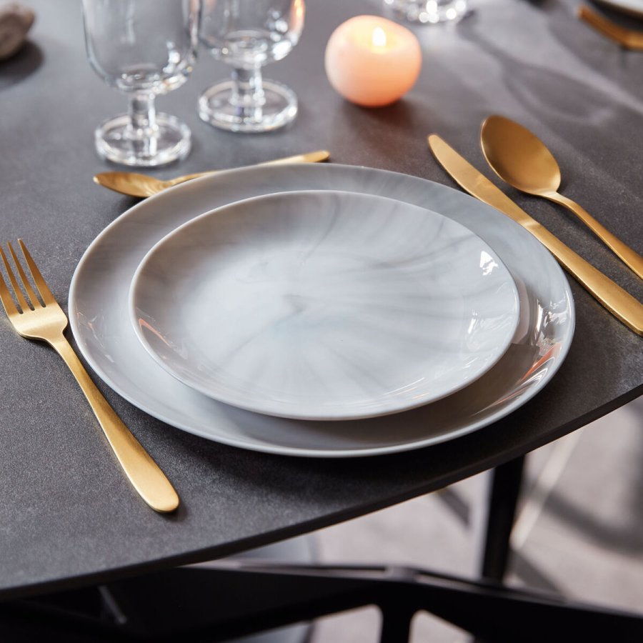 Desserttallerken Luminarc Diwali Granit Marb To-farvet Glas � 19 cm (24 enheder) #3