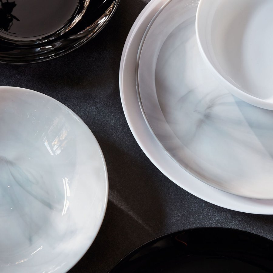 Desserttallerken Luminarc Diwali Granit Marb To-farvet Glas � 19 cm (24 enheder) #5