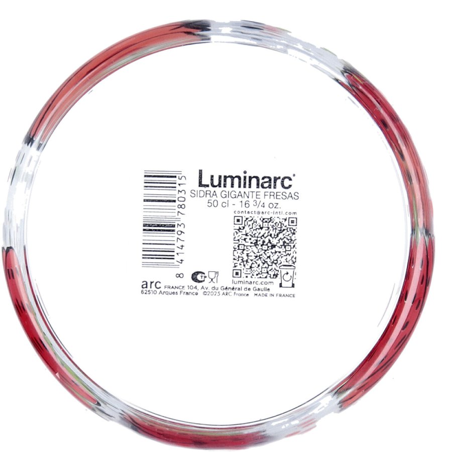 Vandglas Luminarc Fresas Multifarvet Glas Jordb�r 500 ml (6 enheder) #3