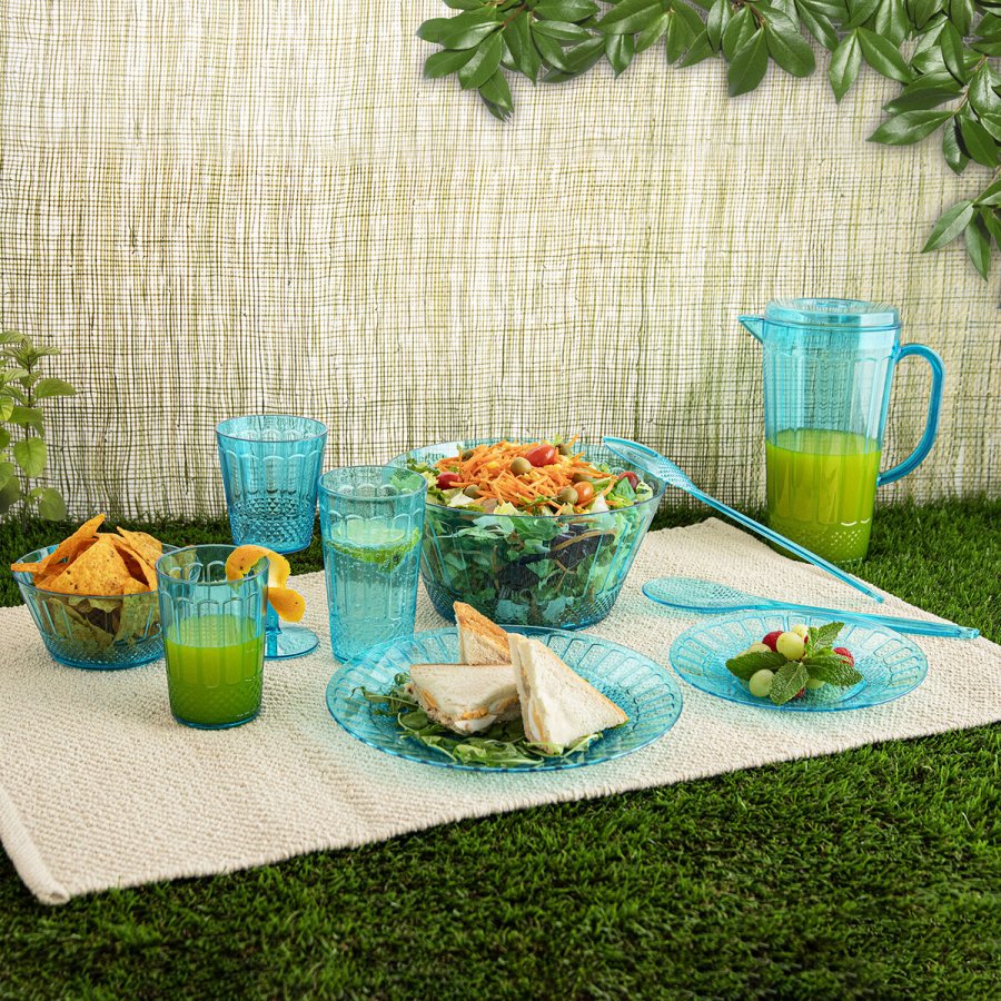 Snacksk�l Quid Gaia Turkisbl� Plastik (12 enheder) #2