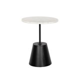 Sofabord DKD Home Decor Sort Hvid Metal Marmor 40 x 40 x 50 cm #1