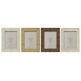 Fotoramme Home ESPRIT Beige Natur Krystal polystyren Scandi 18,5 x 2 x 23,5 cm (4 enheder) #5