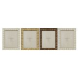 Fotoramme Home ESPRIT Beige Natur Krystal polystyren Skandinavisk 25,5 X 2 X 30,5 cm (4 enheder) #5