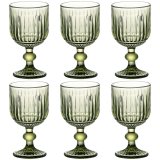 St med glas Home ESPRIT Grn Krystal 8 x 8 x 14,5 cm (6 enheder) #2