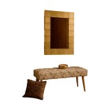Vgspejl Home ESPRIT Gylden 117 x 3 x 87 cm #5
