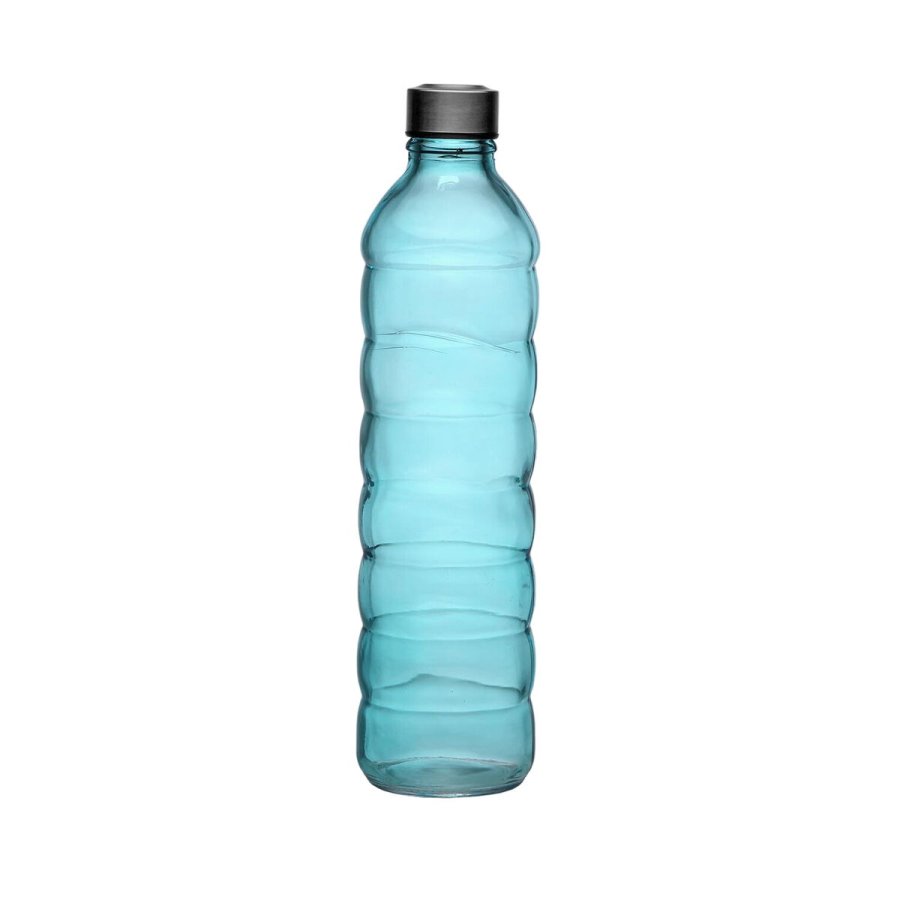 Flaske Versa 1,22 L Bl Glas Aluminium 8,5 x 33,2 x 8,5 cm #2