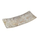 Borddekoration Versa Brun Tr MDF 16 x 4,5 x 38,5 cm Cvetlice #2