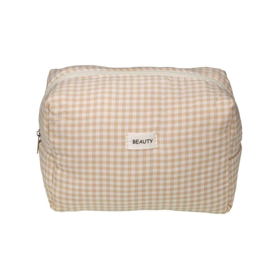 Rejsetoilettaske Versa Vichy Beige Polyester 12 x 16 x 24 cm #2