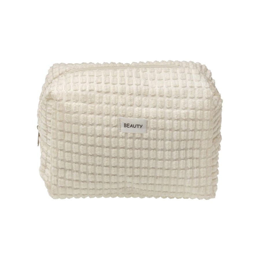 Rejsetoilettaske Versa Corduroy Hvid Polyester 12 x 16 x 24 cm #2