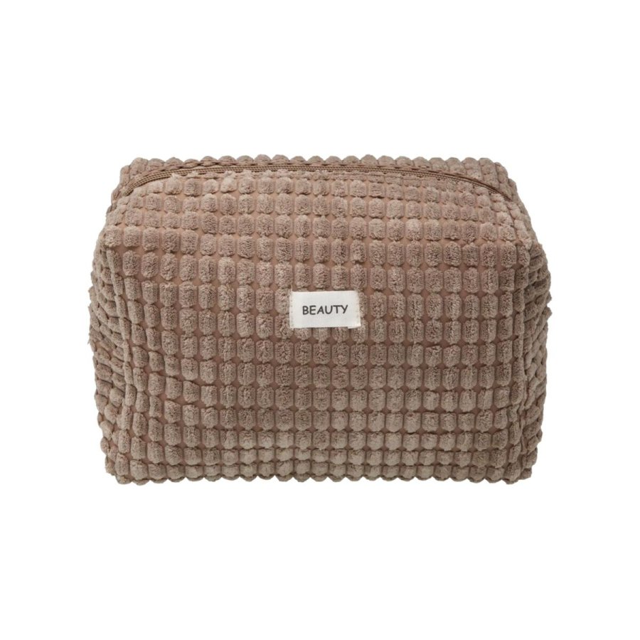 Rejsetoilettaske Versa Corduroy Khaki Polyester 12 x 16 x 24 cm #2