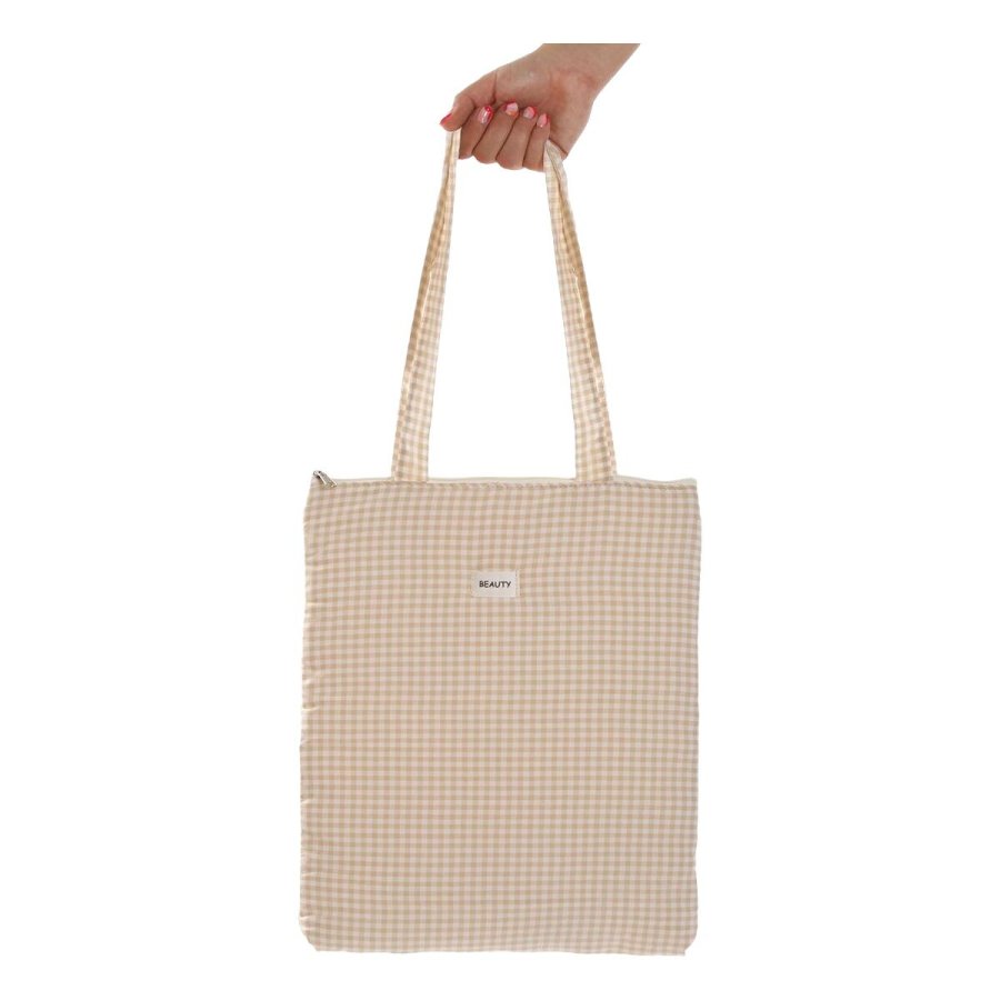 Hndtasker til damer Versa Vichy Beige 40 x 33 cm #2