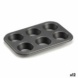 Bageform Kinvara CK73973 Mrkegr 18,7 x 3,5 x 26,5 cm (6 Dele) (12 enheder) #1