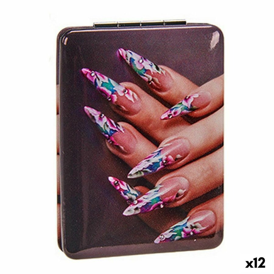 Makeup-Spejl Foldbar Negle (2,5 x 8,5 x 6,2 cm) (12 enheder) #1