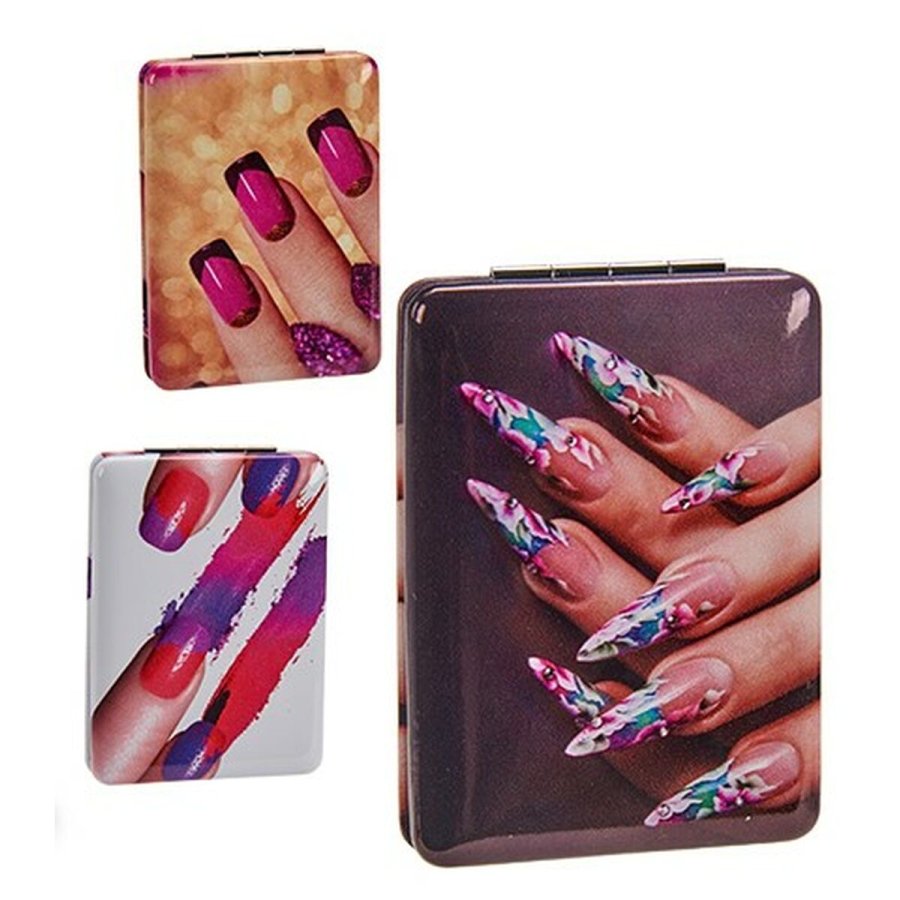 Makeup-Spejl Foldbar Negle (2,5 x 8,5 x 6,2 cm) (12 enheder) #5