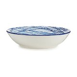 Dyb tallerken Striber Porceln Bl Hvid 6 enheder (20 x 4,7 x 20 cm) #1