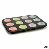 Muffinform Kinvara 55011 Multifarvet 7 x 7 x 3 cm 35 x 3 x 26,5 cm Bageplade (12 enheder) #1