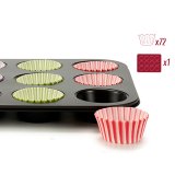 Muffinform Kinvara 55011 Multifarvet 7 x 7 x 3 cm 35 x 3 x 26,5 cm Bageplade (12 enheder) #7