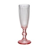 Champagneglas Vivalto PR05720ZD/BHA6 PINK Pink Gennemsigtig Glas 180 ml (6 enheder) #1