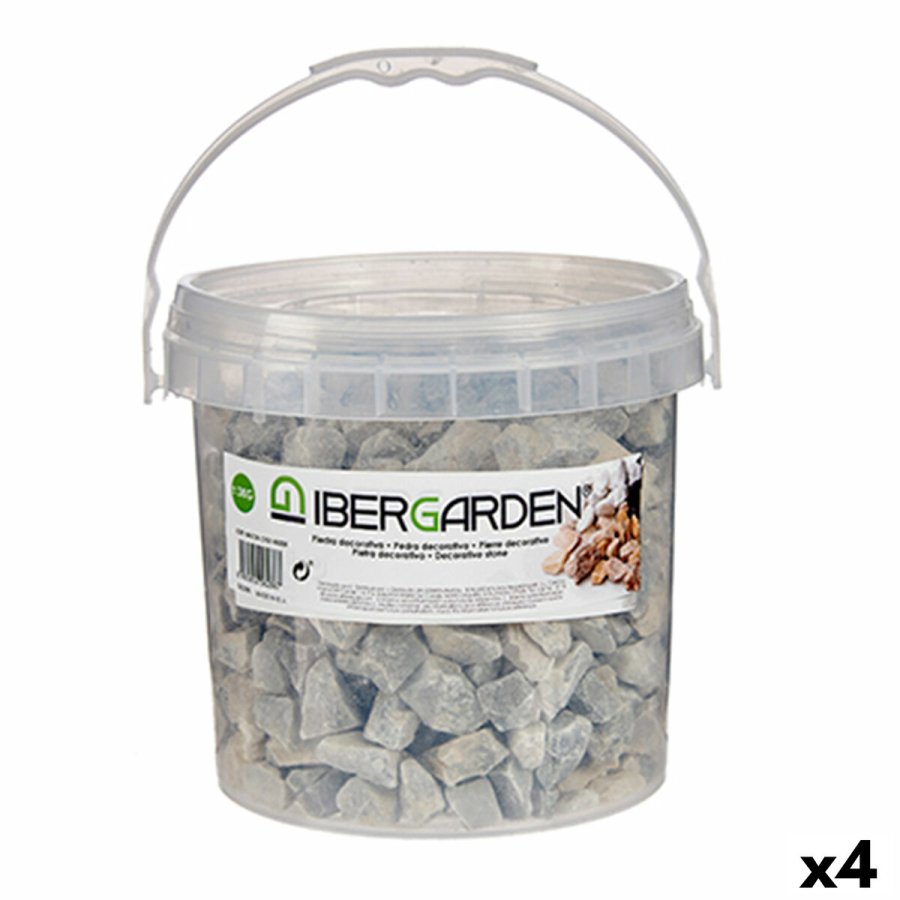 Dekorative sten Ibergarden 3KG-GRIS CLARO 3KG-GRIS CLARO Lysegr 3 Kg (4 enheder) #1