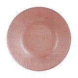 Flad Plade Vivalto 323921P-3 Pink Glas 21 x 2 x 21 cm (6 enheder) #1