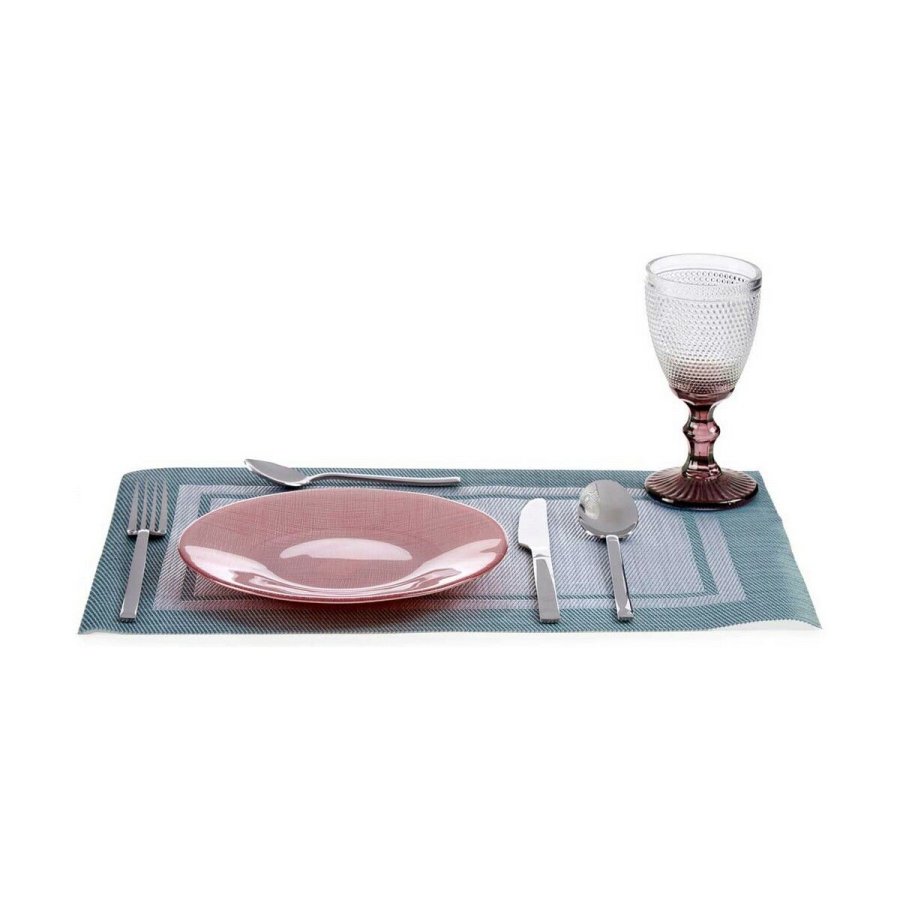 Flad Plade Vivalto 323921P-3 Pink Glas 21 x 2 x 21 cm (6 enheder) #7