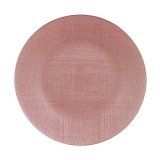 Flad Plade Vivalto Pink Glas 32,5 x 2 x 32,5 cm (6 enheder) #4