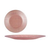 Flad Plade Vivalto Pink Glas 32,5 x 2 x 32,5 cm (6 enheder) #10