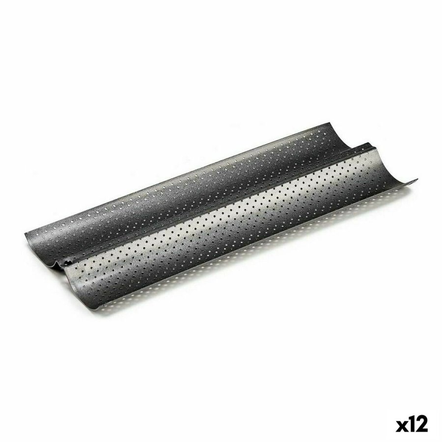 Fltesform Kinvara CK62863-21 Mrkegr Metal Kulstofstl 16 x 2,5 x 38 cm Brd (12 enheder) #1