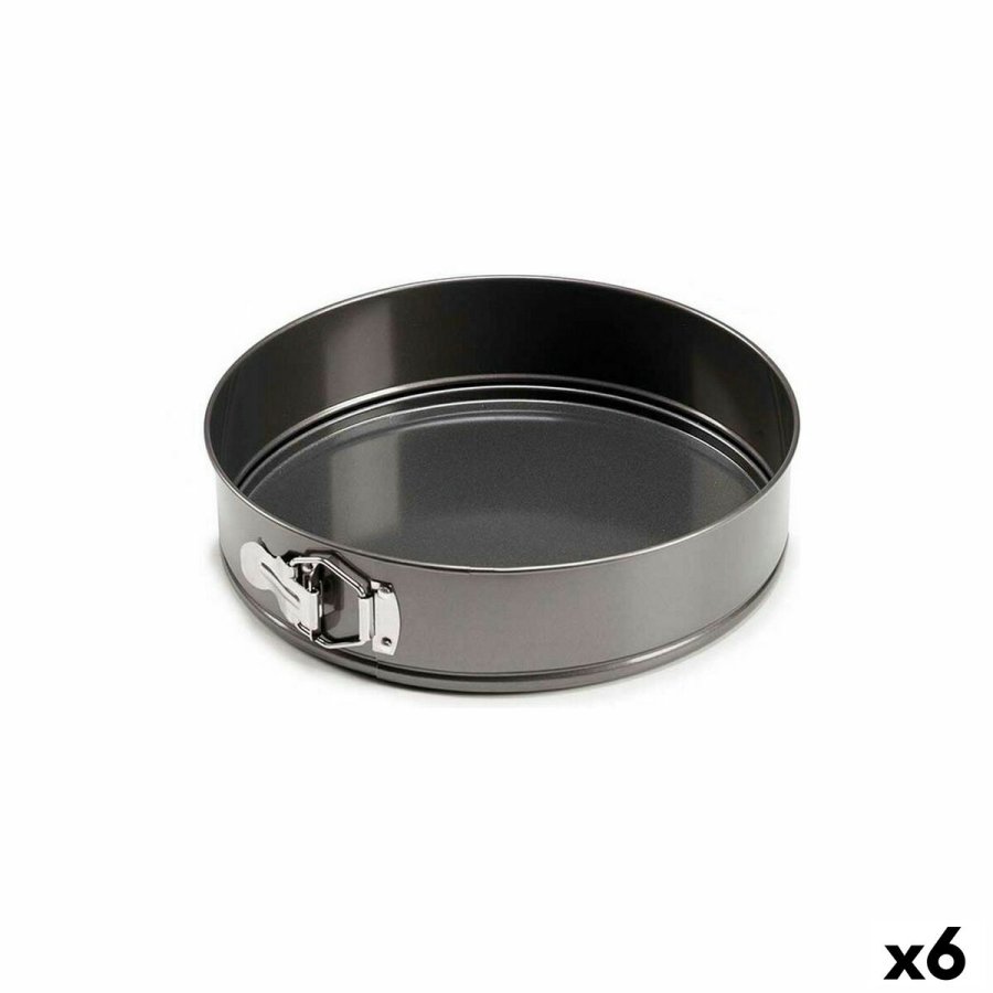 Aftagelig form Kinvara CK62863-8 Mrkegr Metal Kulstofstl 28 x 6,5 x 28,5 cm (6 enheder) #1