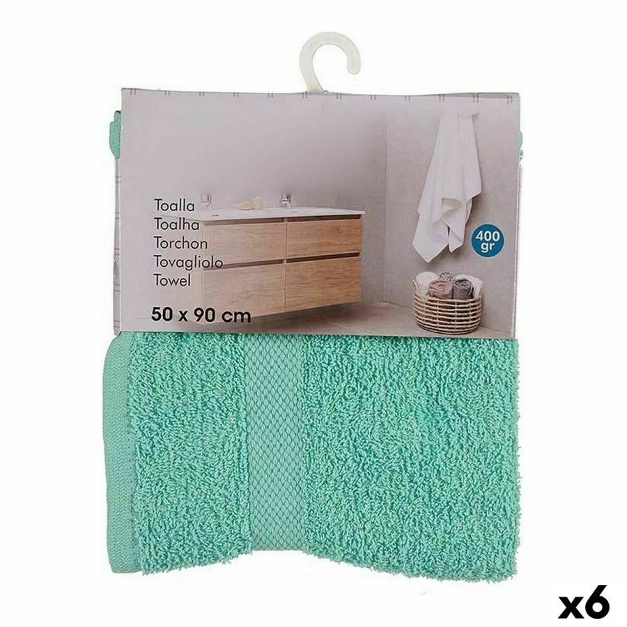 badelagen Berilo 5312 Turkisbl 80 % bomuld 20 % Polyester 50 x 90 cm (6 enheder) #1