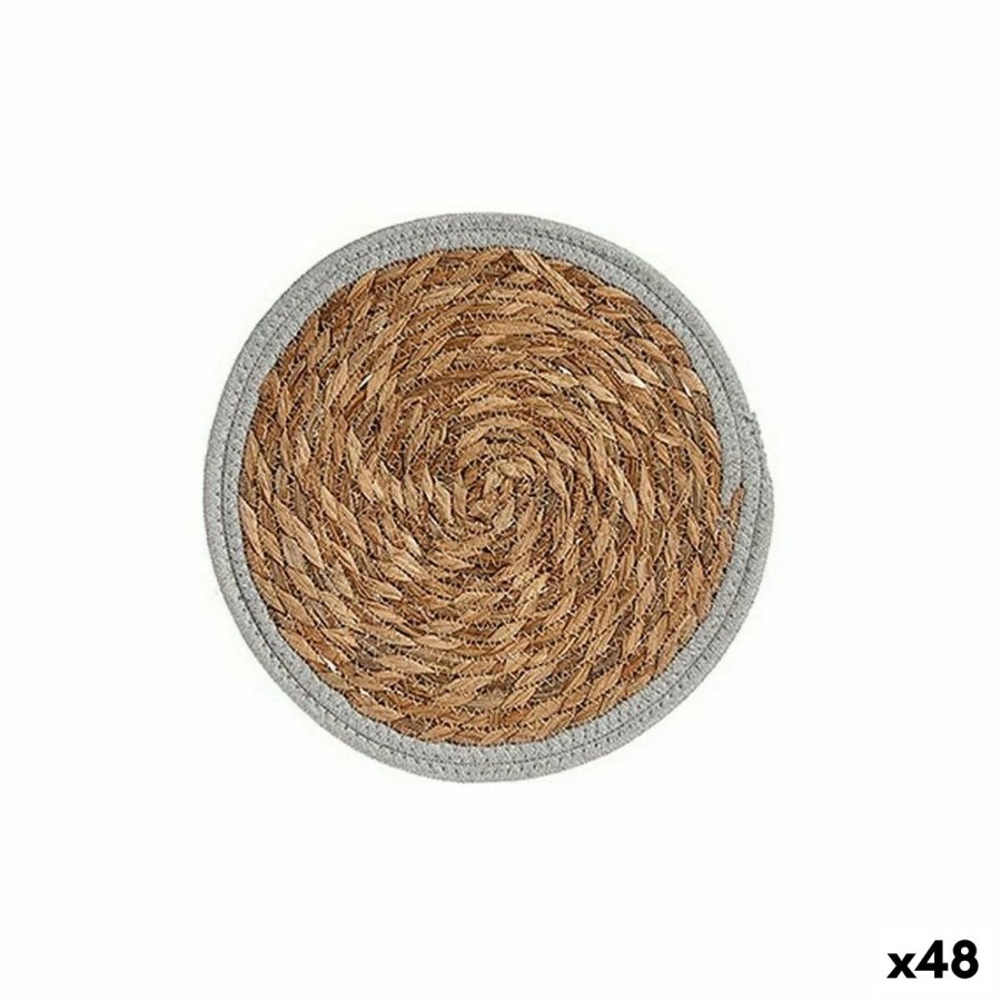 Dkkeserviet  30 cm Natur Gr Naturlig fiber (48 enheder) #1