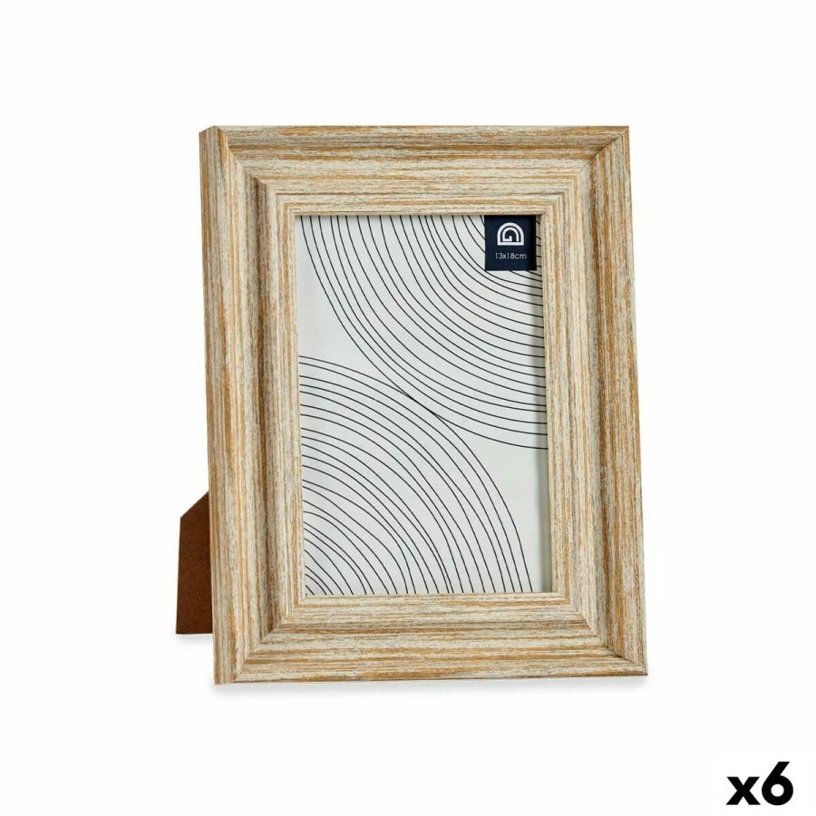 Fotoramme Krystal Gylden Tr Brun Plastik (19 x 2 x 24 cm) (6 enheder) #1