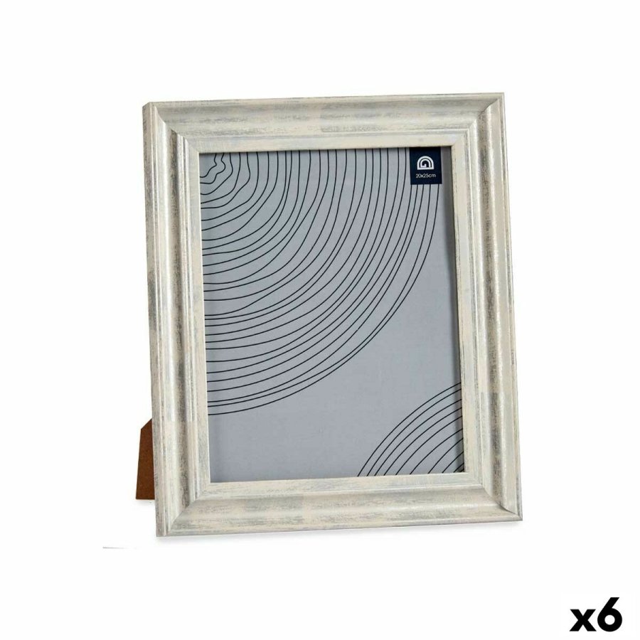 Fotoramme Krystal Slvfarvet Tr Brun Plastik (26 x 2 x 31 cm) (6 enheder) #1