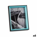 Fotoramme Krystal Sort Bl Tr MDF (3 x 22 x 17 cm) (6 enheder) #1