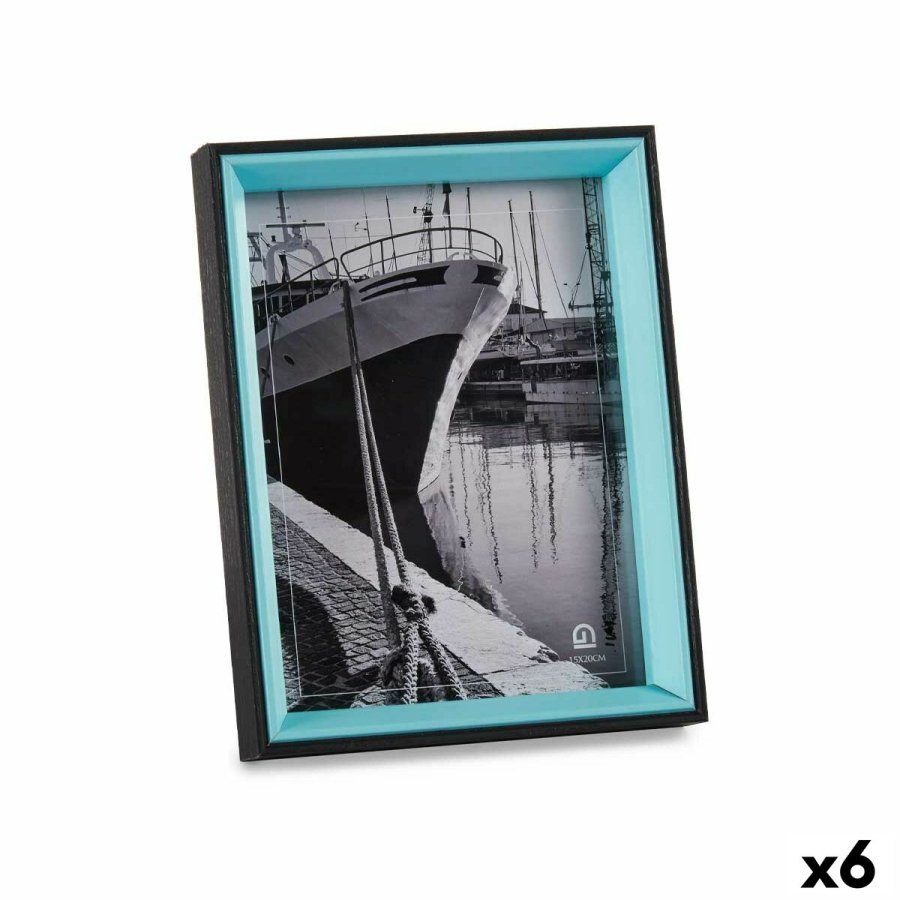 Fotoramme Krystal Sort Bl Tr MDF (3 x 22 x 17 cm) (6 enheder) #1