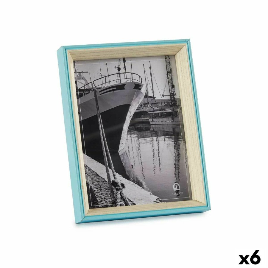 Fotoramme Krystal Bl Hvid Tr MDF (3 x 22 x 17 cm) (6 enheder) #1