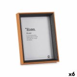 Fotoramme Krystal Sort Brun Tr MDF (17 x 22 x 3 cm) (6 enheder) #1