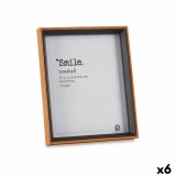 Fotoramme Krystal Sort Brun Tr MDF (22 x 27 x 3 cm) (6 enheder) #1