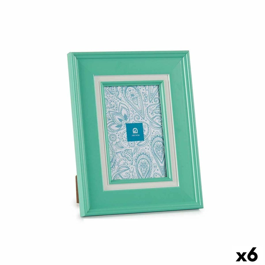 Fotoramme Krystal Grn Plastik (6 enheder) (2 x 23 x 18 cm) #1