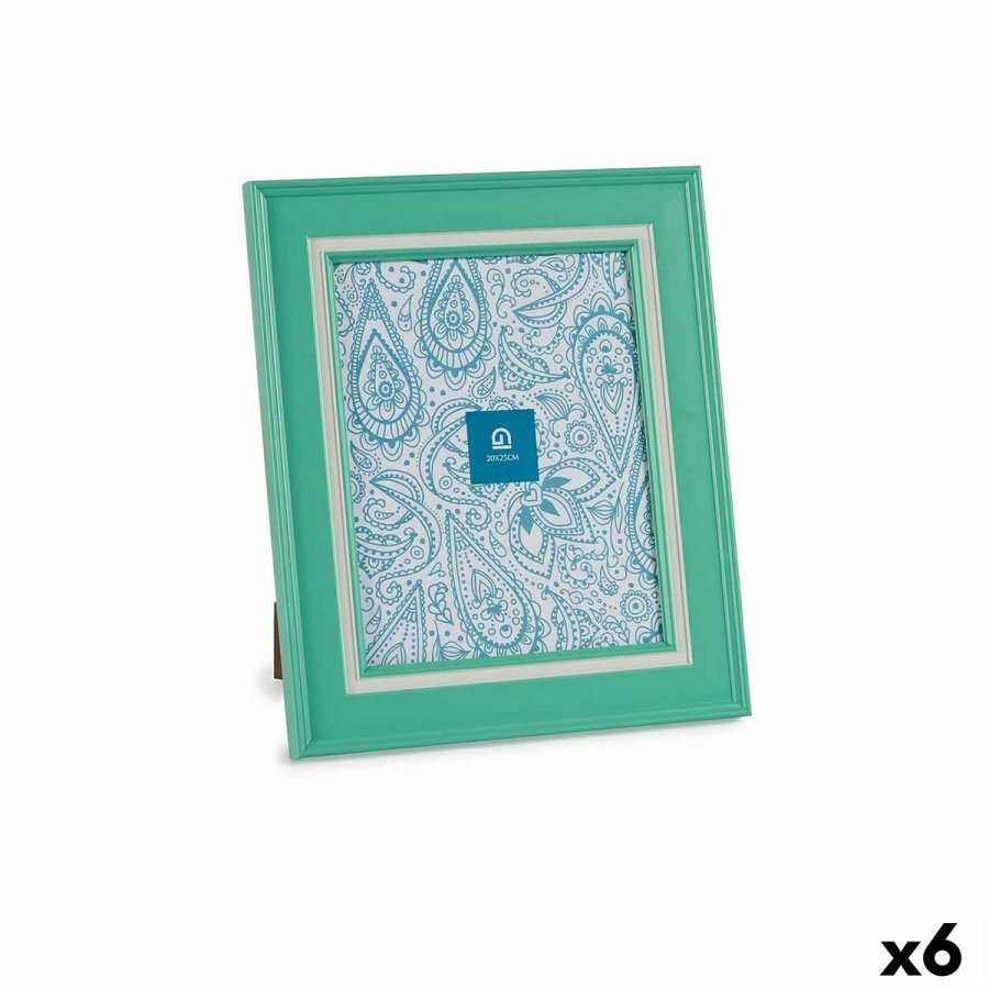 Fotoramme Krystal Grn Plastik (6 enheder) (2 x 33 x 28 cm) #1