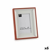 Fotoramme Krystal Rd Hvid Plastik (2,5 x 21 x 16 cm) (6 enheder) #1