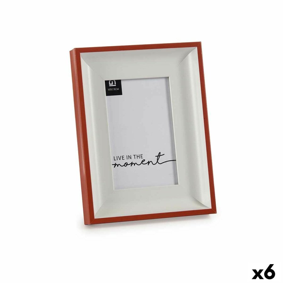 Fotoramme Krystal Rd Hvid Plastik (2,5 x 21 x 16 cm) (6 enheder) #1