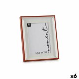 Fotoramme Krystal Rd Hvid Plastik (2,5 x 26,2 x 21 cm) (6 enheder) #1