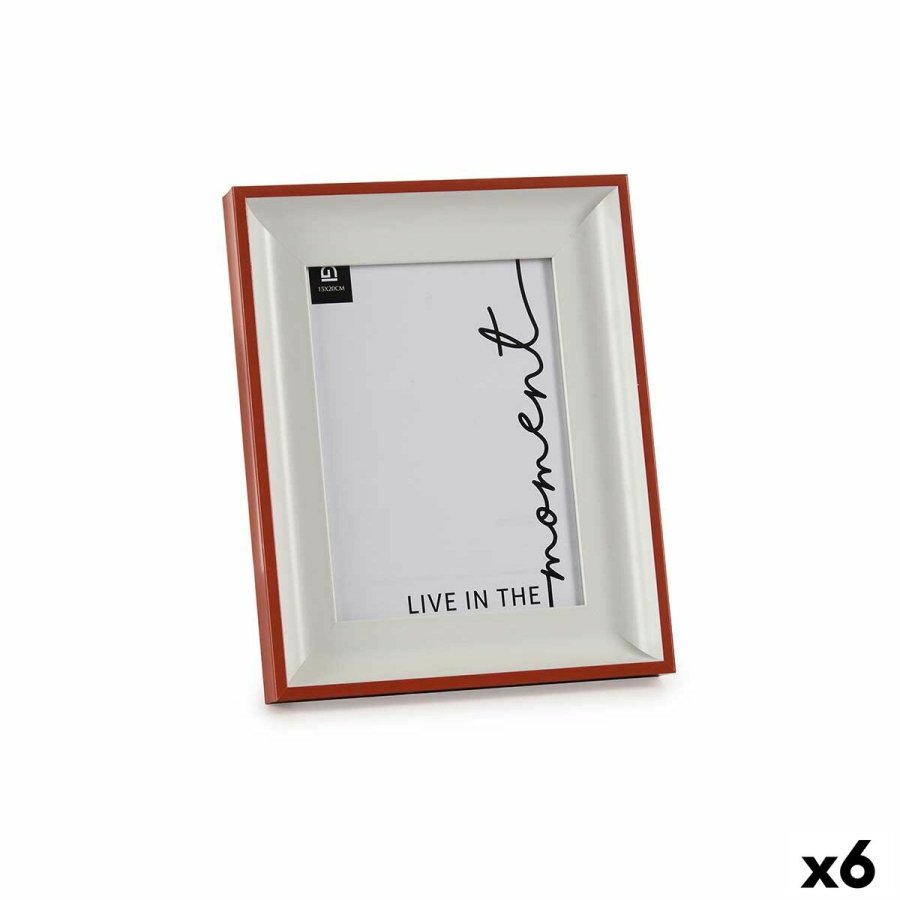 Fotoramme Krystal Rd Hvid Plastik (2,5 x 26,2 x 21 cm) (6 enheder) #1