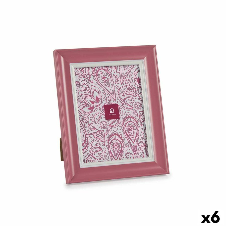 Fotoramme Krystal Pink Plastik (6 enheder) (2 x 26 x 21 cm) #1