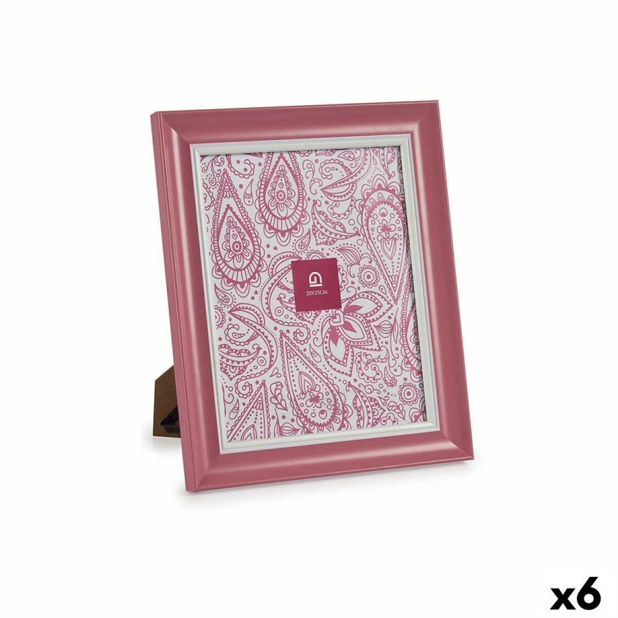 Fotoramme Krystal Pink Plastik (6 enheder) (2 x 31 x 26 cm) #1