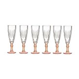 Champagneglas Vivalto Exotic Laksefarvet Krystal 170 ml (6 enheder) #4