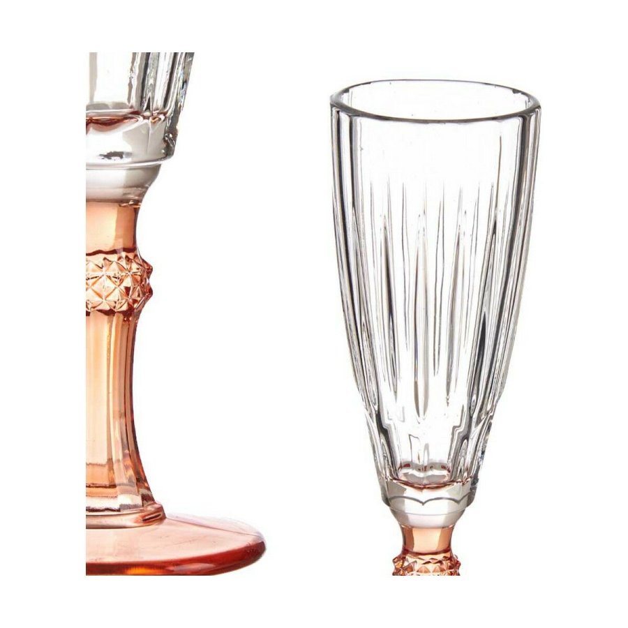 Champagneglas Vivalto Exotic Laksefarvet Krystal 170 ml (6 enheder) #7