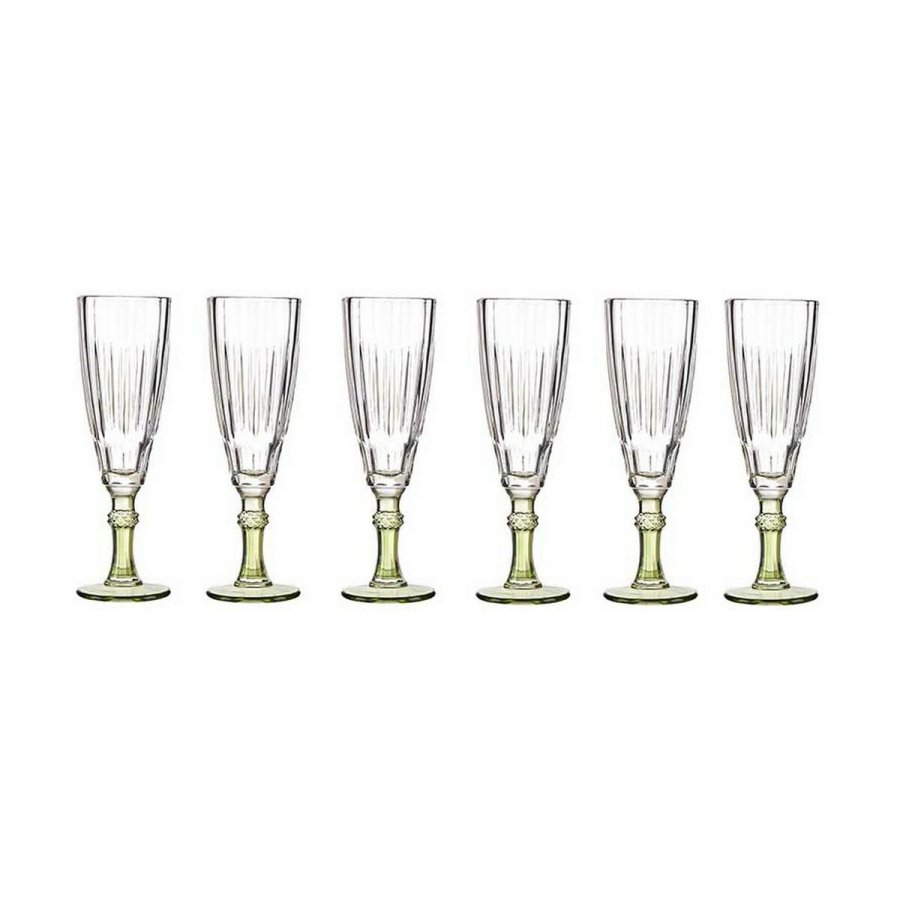 Champagneglas Vivalto Exotic Grn Krystal 170 ml (6 enheder) #4